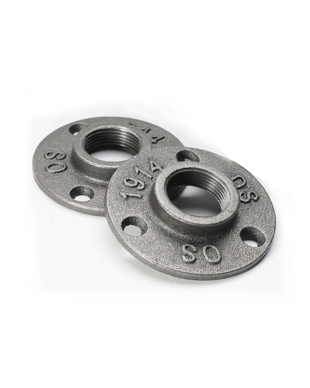 AGUTEA Cast Iron Floor Flange Fittings -Black Pipe Flange for DIY Furniture, Shelving, Industrial Decor (1 Pack)