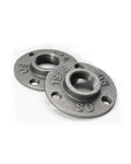AGUTEA Cast Iron Floor Flange Fittings -Black Pipe Flange for DIY Furniture, Shelving, Industrial Decor (1 Pack)