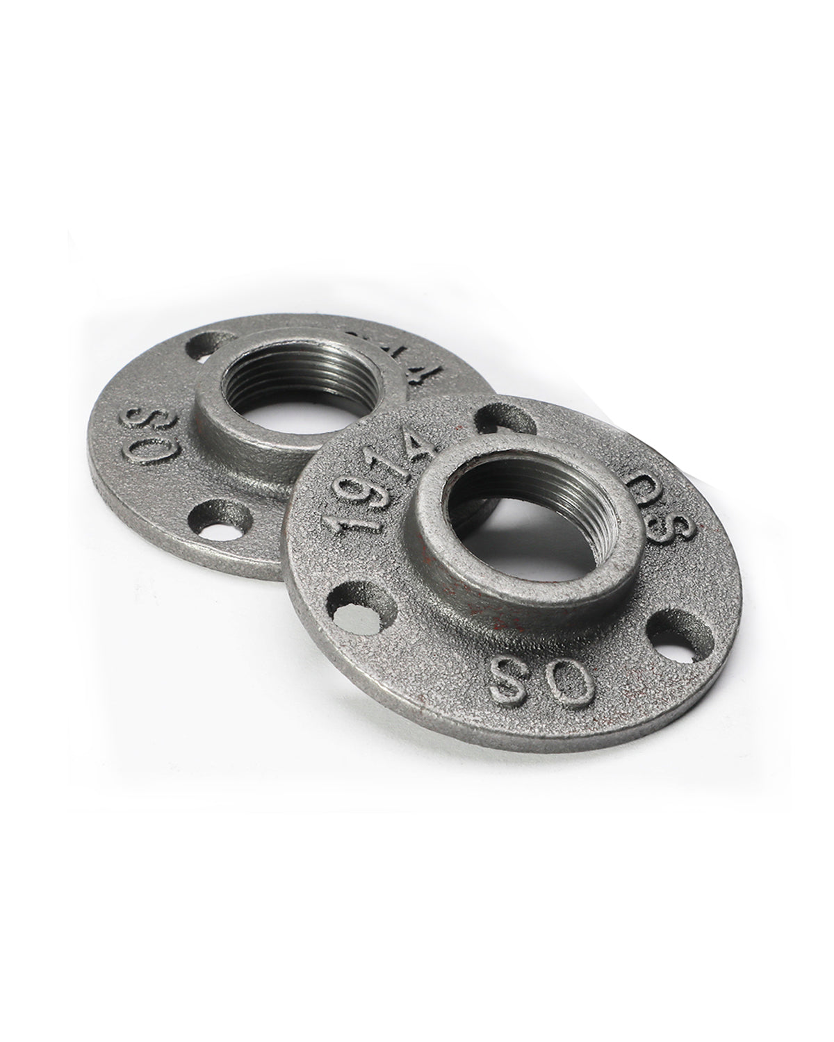 AGUTEA Cast Iron Floor Flange Fittings -Black Pipe Flange for DIY Furniture, Shelving, Industrial Decor (1 Pack)
