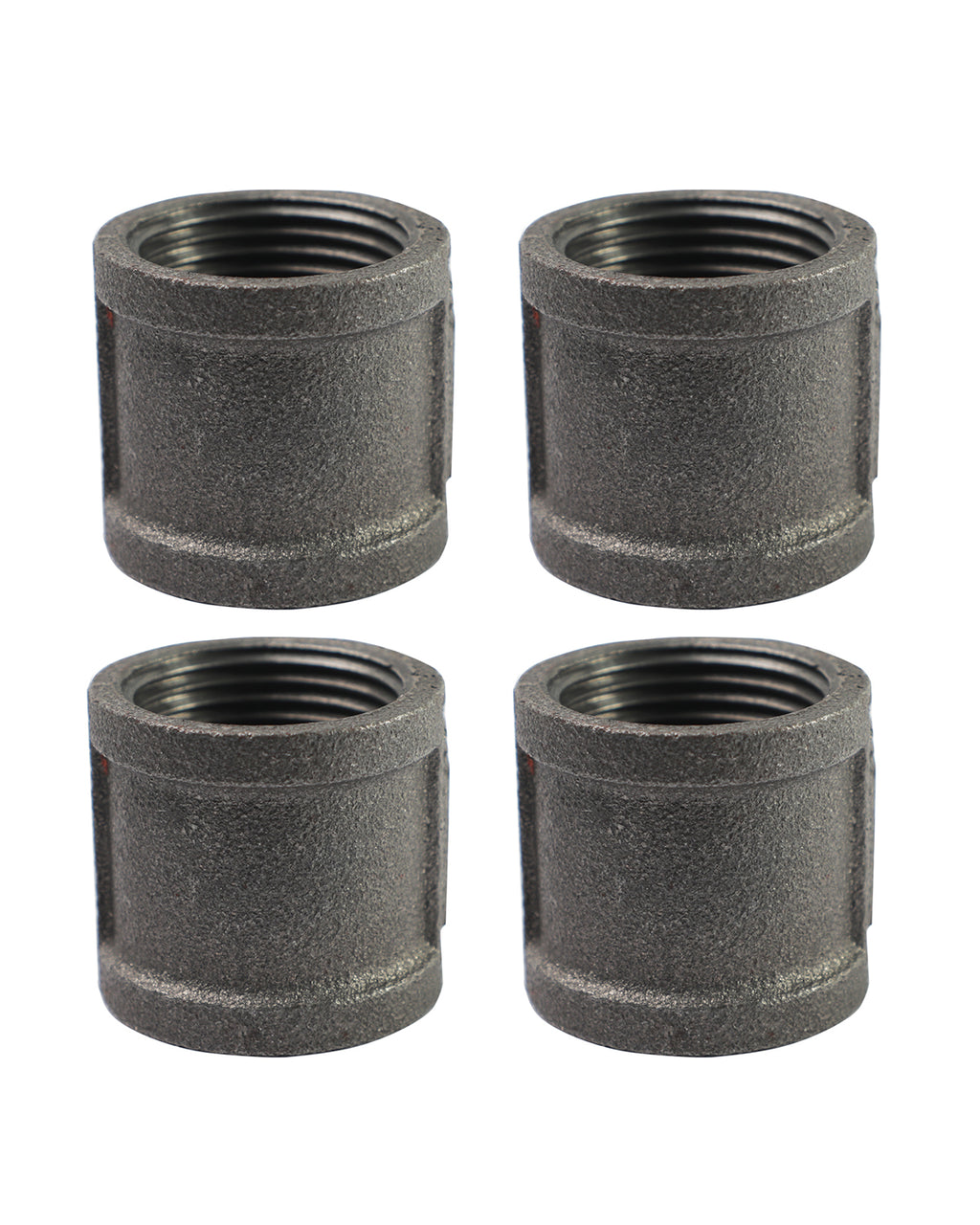 AGUTEA Heavy Duty Cast Iron Pipe Flange - Industrial Black Floor Flange for Shelving, Table Legs, Pipe Systems (pack of 4)