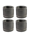 AGUTEA Heavy Duty Cast Iron Pipe Flange - Industrial Black Floor Flange for Shelving, Table Legs, Pipe Systems (pack of 4)