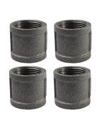 AGUTEA Heavy Duty Cast Iron Pipe Flange - Industrial Black Floor Flange for Shelving, Table Legs, Pipe Systems (pack of 4)
