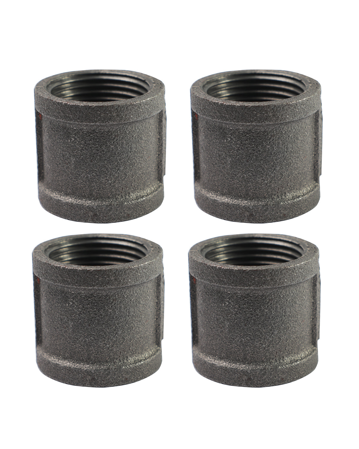 AGUTEA Heavy Duty Cast Iron Pipe Flange - Industrial Black Floor Flange for Shelving, Table Legs, Pipe Systems (pack of 4)